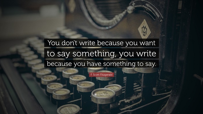 Picture Quote - Fitzgerald Writing