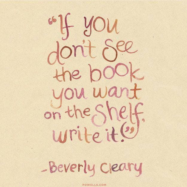 Beverly Cleary - Writing Quote - Missing Books on Shelves