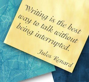 Jules Renard Quote - Writing Interrupted
