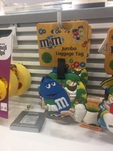 Blue M & M Luggage Tag