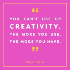 Maya Angelou Creativity Writing Quote