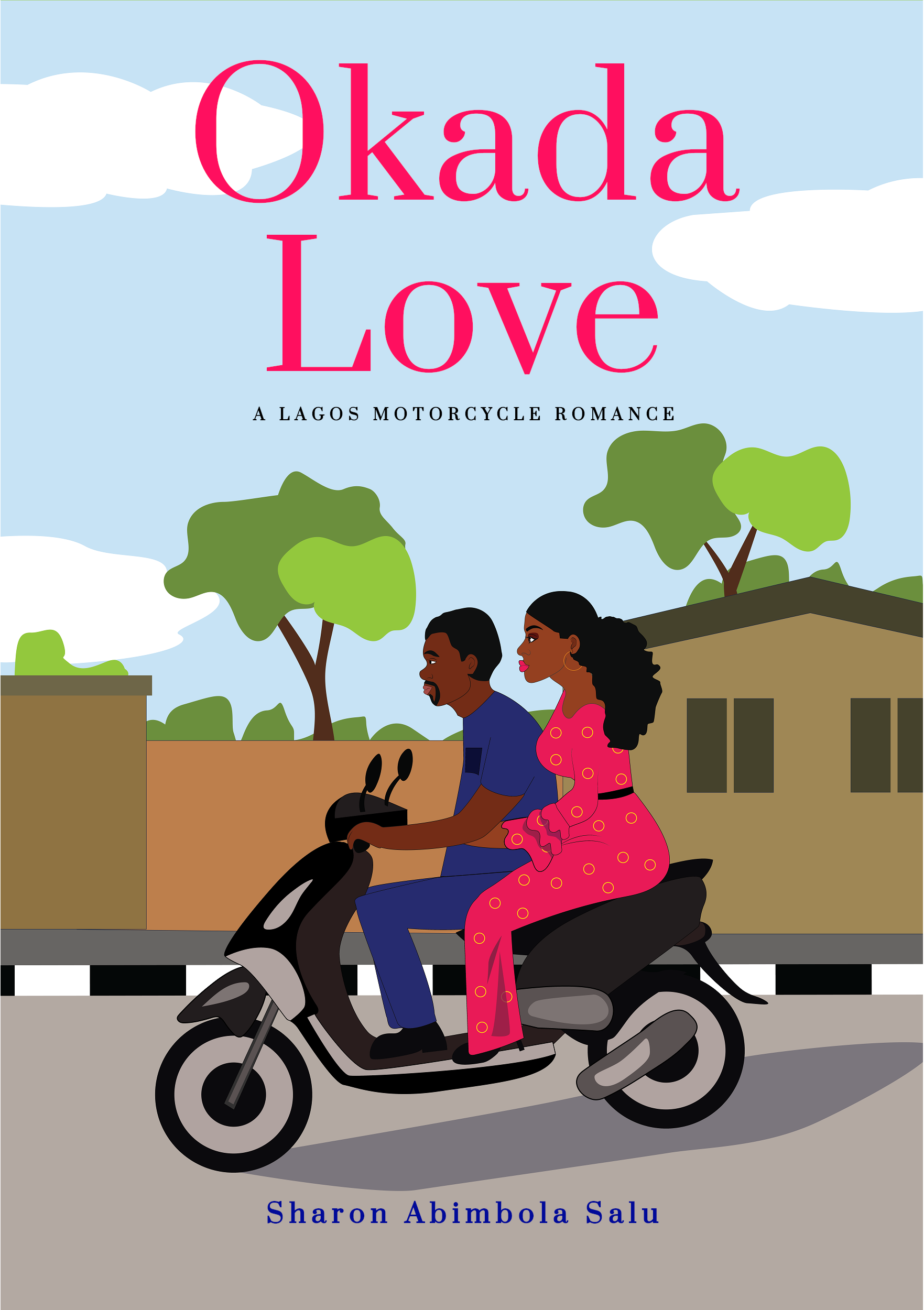 Okada Love - A Lagos Motorcycle Romance - eBook Cover for Nigerian Romance Short Story